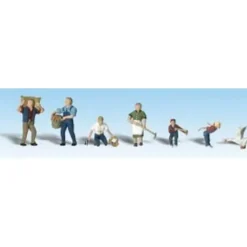 Woodland Scenics A1857 HO Farm People Figures (Set of 6) - Model Train Junction: Quality Parts and Art Supplies