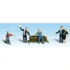 Woodland Scenics A1868 HO Graveside Service Figures & Casket Set - Model Train Junction: Quality Parts and Art Supplies