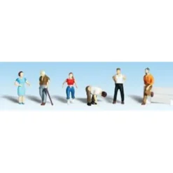Woodland Scenics A1824 HO Ordinary People Scenic Accents Figures (Set of 6) - Model Train Junction: Quality Parts and Art Supplies