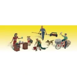 Woodland Scenics A1938 HO Scenic Accents Summertime Jobs Figures (Set of 7) - Model Train Junction: Quality Parts and Art Supplies
