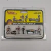 Woodland Scenics A1916 HO Scenic Accents Park Bum People Figures (Set of 8) - Model Train Junction: Quality Parts and Art Supplies