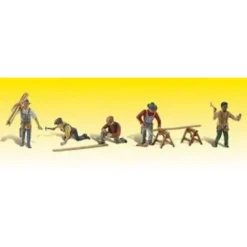 Woodland Scenics A1947 HO Scenic Accents Carpenter Crew Figures (Set of 11) - Model Train Junction: Quality Parts and Art Supplies