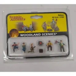 Woodland Scenics A1860 HO Scenic Accents Hobos People Figures (Set of 7) - Model Train Junction: Quality Parts and Art Supplies