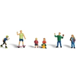 Woodland Scenics A1830 HO Scenic Accents Kids at Play Figures (Set of 6) - Model Train Junction: Quality Parts and Art Supplies