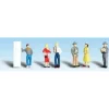 Woodland Scenics A1821 HO Scenic Accents Pedestrian People Figures (Set of 6) - Model Train Junction: Quality Parts and Art Supplies