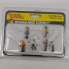 Woodland Scenics A1910 HO Scenic Accents Fly Fishermen Figures (Set of 6) - Model Train Junction: Quality Parts and Art Supplies