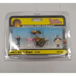 Woodland Scenics A1945 HO Scenic Accents Wally's Wiener Wagon (Set of 6) - Model Train Junction: Quality Parts and Art Supplies