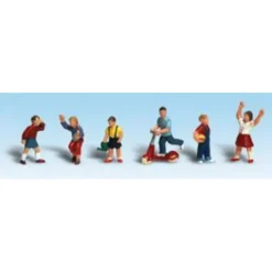 Woodland Scenics A1891 HO Scenic Accents Children Figures (Set of 6) - Model Train Junction: Quality Parts and Art Supplies