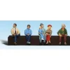 Woodland Scenics A1873 HO Scenic Accents Sitting Passenger Figures (Set of 5) - Model Train Junction: Quality Parts and Art Supplies