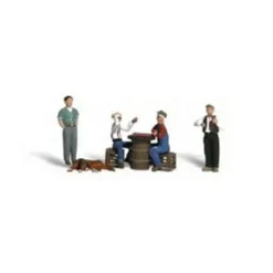 Woodland Scenics A2132 N Scenic Accents Checker Player Figures (Set of 8) - Model Train Junction: Quality Parts and Art Supplies