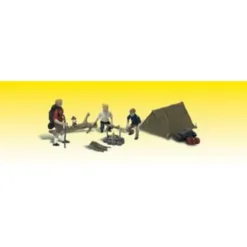 Woodland Scenics A2199 N Scenic Accents Camper Figures (Set of 8) - Model Train Junction: Quality Parts and Art Supplies