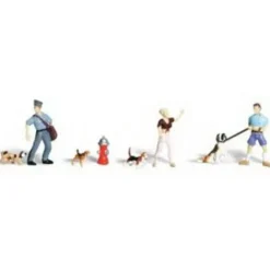 Woodland Scenics A2143 N Scenis Accents People & Pets Figures (Set of 8) - Model Train Junction: Quality Parts and Art Supplies