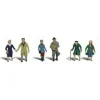 Woodland Scenics A2189 N Scenic Accents Couples in Coat Figures (Set of 6) - Model Train Junction: Quality Parts and Art Supplies