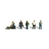 Woodland Scenics A2154 N Scenic Accents Factory Worker Figures (Set of 6) - Model Train Junction: Quality Parts and Art Supplies
