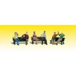 Woodland Scenics A2206 N Seated People On Benches Figures (Set of 6) - Model Train Junction: Quality Parts and Art Supplies
