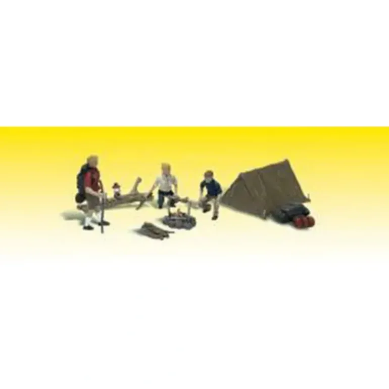 Woodland Scenics A2754 O Campers Figures/Tents & Campsite Gear (Set of 8) - Model Train Junction: Quality Parts and Art Supplies