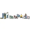 Woodland Scenics A2752 O Scenic Accents Bicycle Buddies W/Bicycles (Set of 10) - Model Train Junction: Quality Parts and Art Supplies