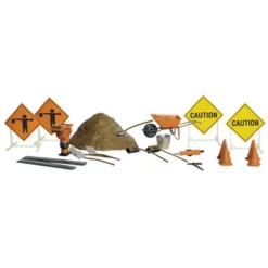 Woodland Scenics A2762 O Scenic Accents Road Crew Details (Set of 25) - Model Train Junction: Quality Parts and Art Supplies