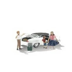 Woodland Scenics AS5546 HO AutoScenes Pit Stop (Pack of 5) - Model Train Junction: Quality Parts and Art Supplies