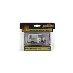 Woodland Scenics AS5529 HO AutoScenes Mickey's Milk Delivery - Model Train Junction: Quality Parts and Art Supplies