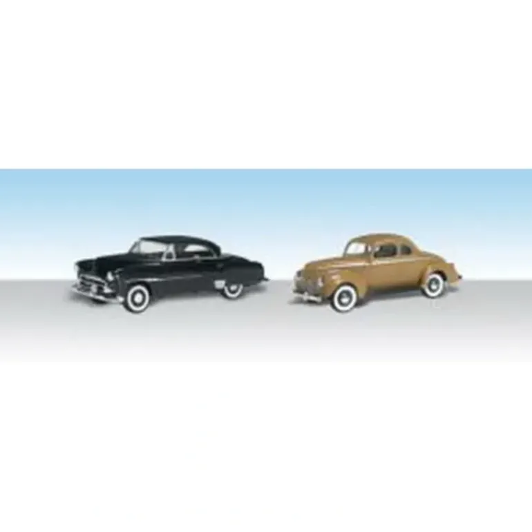 Woodland Scenics AS5536 HO AutoScenes Cruisin' Coupes (Pack of 2) - Model Train Junction: Quality Parts and Art Supplies