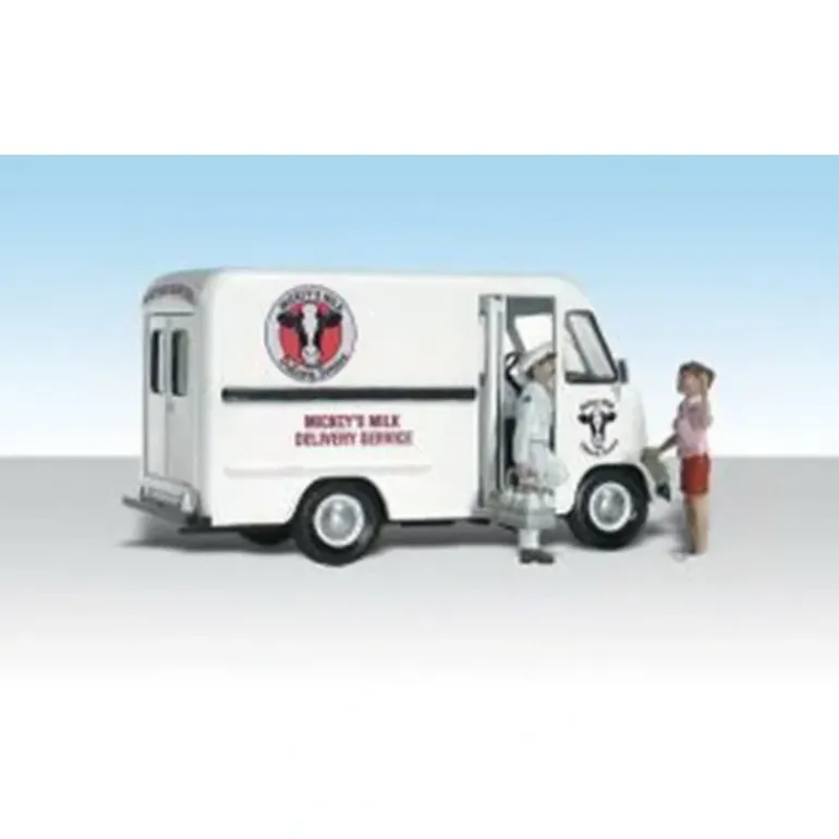 Woodland Scenics AS5329 N AutoScenes Mickey''s Milk Delivery (Pack of 3) - Model Train Junction: Quality Parts and Art Supplies
