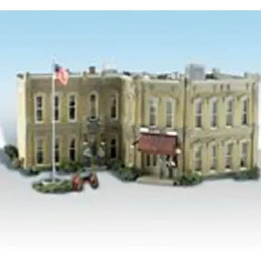 Woodland Scenics BR5030 HO Built-&-Ready Municipal Building - Model Train Junction: Quality Parts and Art Supplies