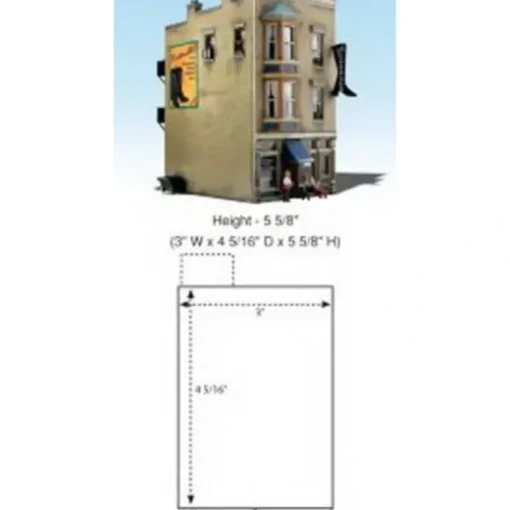 Woodland Scenics BR5032 HO Built-&-Ready J. W. Shoe Cobbler Assembled Building - Model Train Junction: Quality Parts and Art Supplies