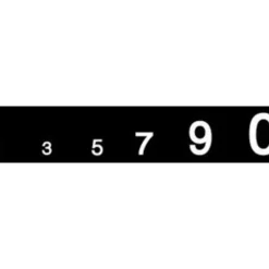 Woodland Scenics MG727 Numbers Gothic R.R. White Dry Transfer Decals - Model Train Junction: Quality Parts and Art Supplies