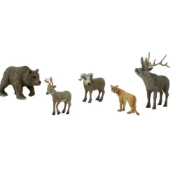 Woodland Scenics SP4349 Scene-A-Rama North American Wildlife Figures (Set of 5) - Model Train Junction: Quality Parts and Art Supplies