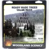 Woodland Scenics TR1580 2.5"-4" Tall Conifer Colors Ready Made Trees(Pack of 33) - Model Train Junction: Quality Parts and Art Supplies